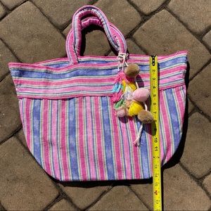 NWT JadeTribe Samui Pastel Beach Tote